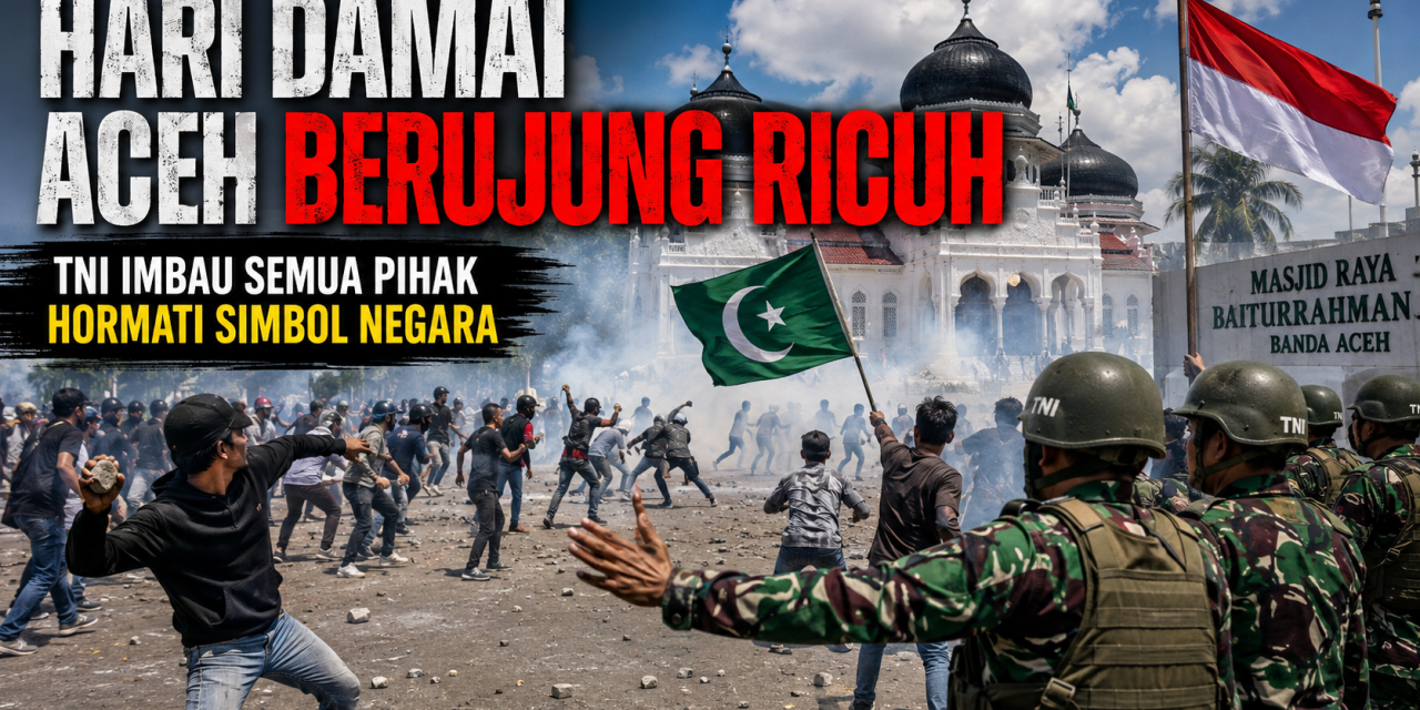 Hari Damai Aceh Berujung Ricuh, TNI Imbau Semua Pihak Hormati