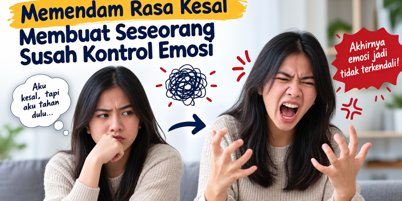 Memendam Rasa Kesal Membuat Seseorang Susah Kontrol Emosi