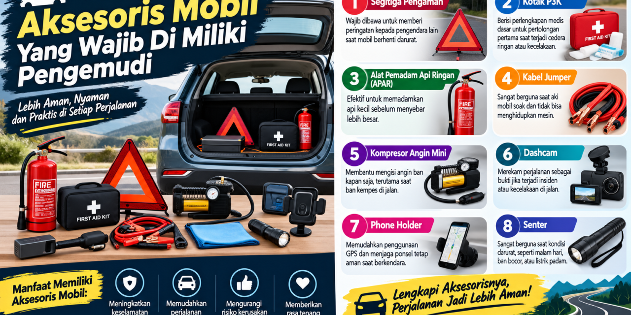 Aksesoris Mobil Yang Wajib Di Miliki Pengemudi